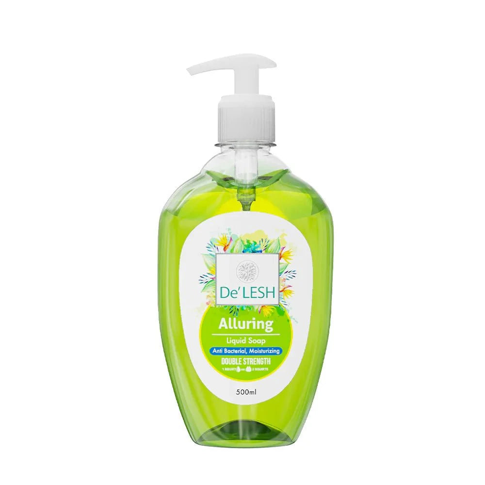 DE LESH ALLURING LIQUID SOAP DOUBLE STRENTH 500ML